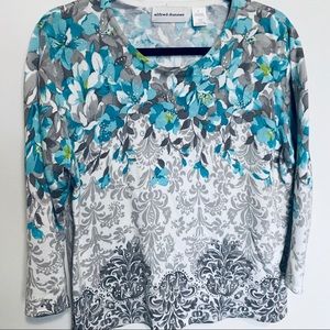 Teal and Gray Sweater